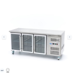  Ψυγείο πάγκου - 180cm - 3 γυάλινες πόρτες